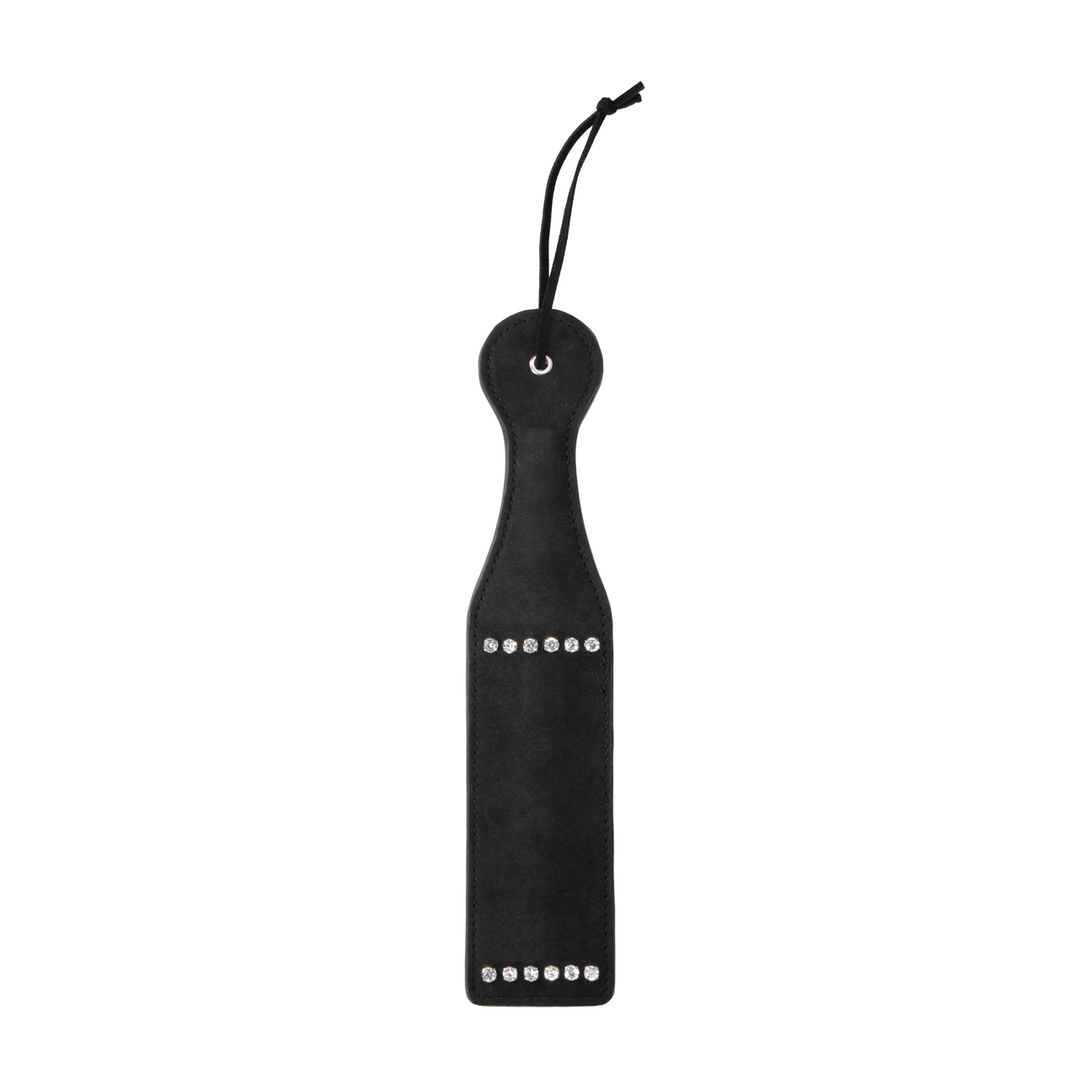 Paddle diamantbesetzt Schwarz 6 cm