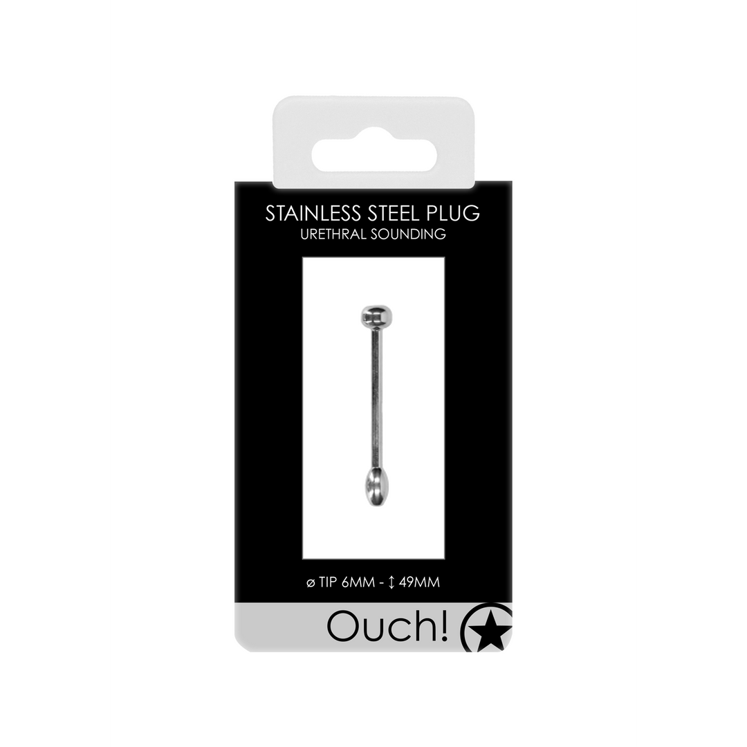 Penisplug Metall Silber 4,9 x Ø 0,6 cm