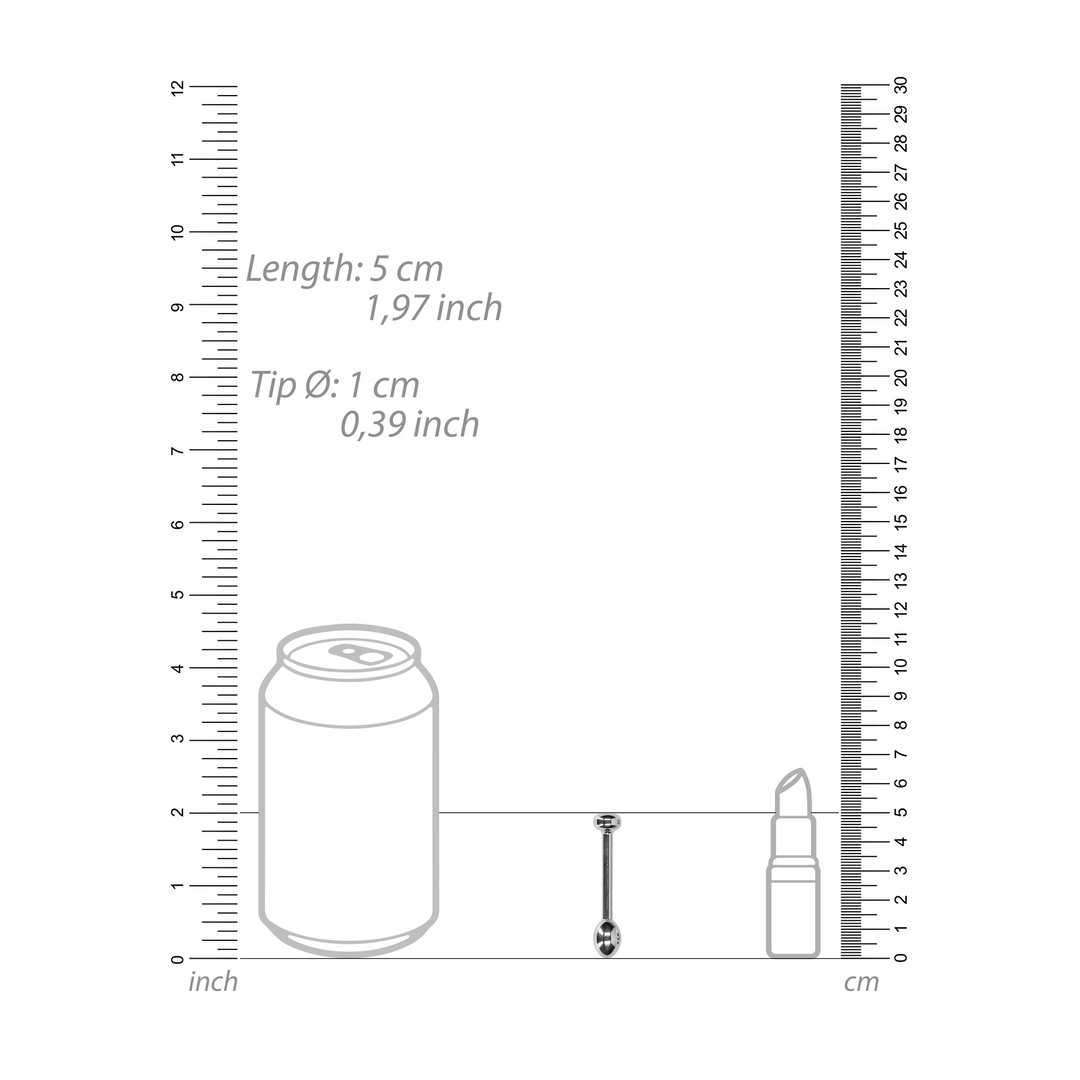 Penisplug Metall Silber 5 x Ø 1 cm