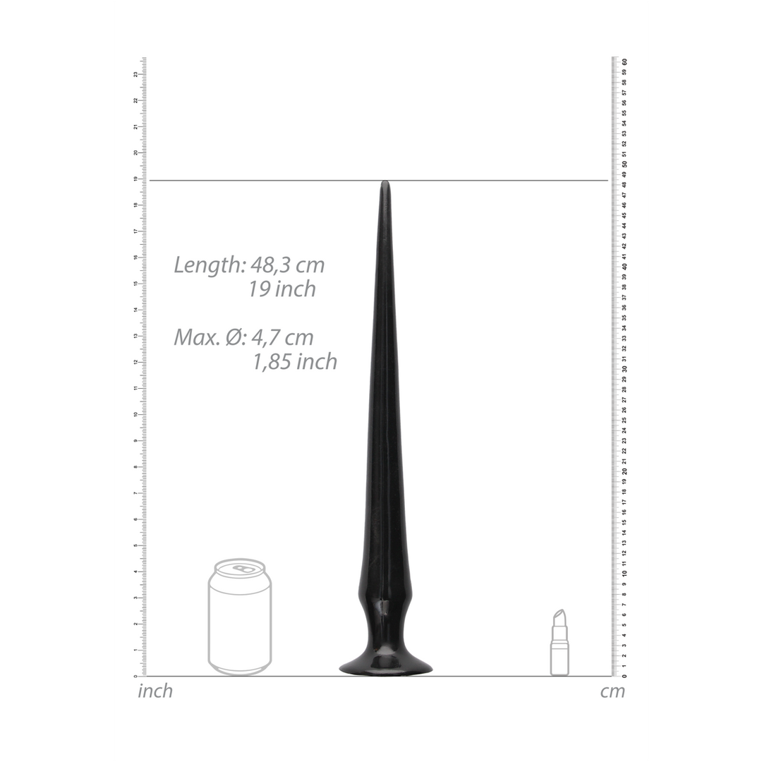 Dildo Ass Spike Schwarz 47 x Ø 5 cm
