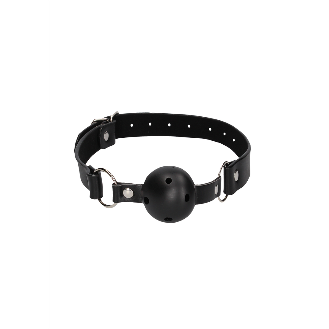 Ballknebel atmungsaktiv Schwarz 65 x Ø 4,5 cm