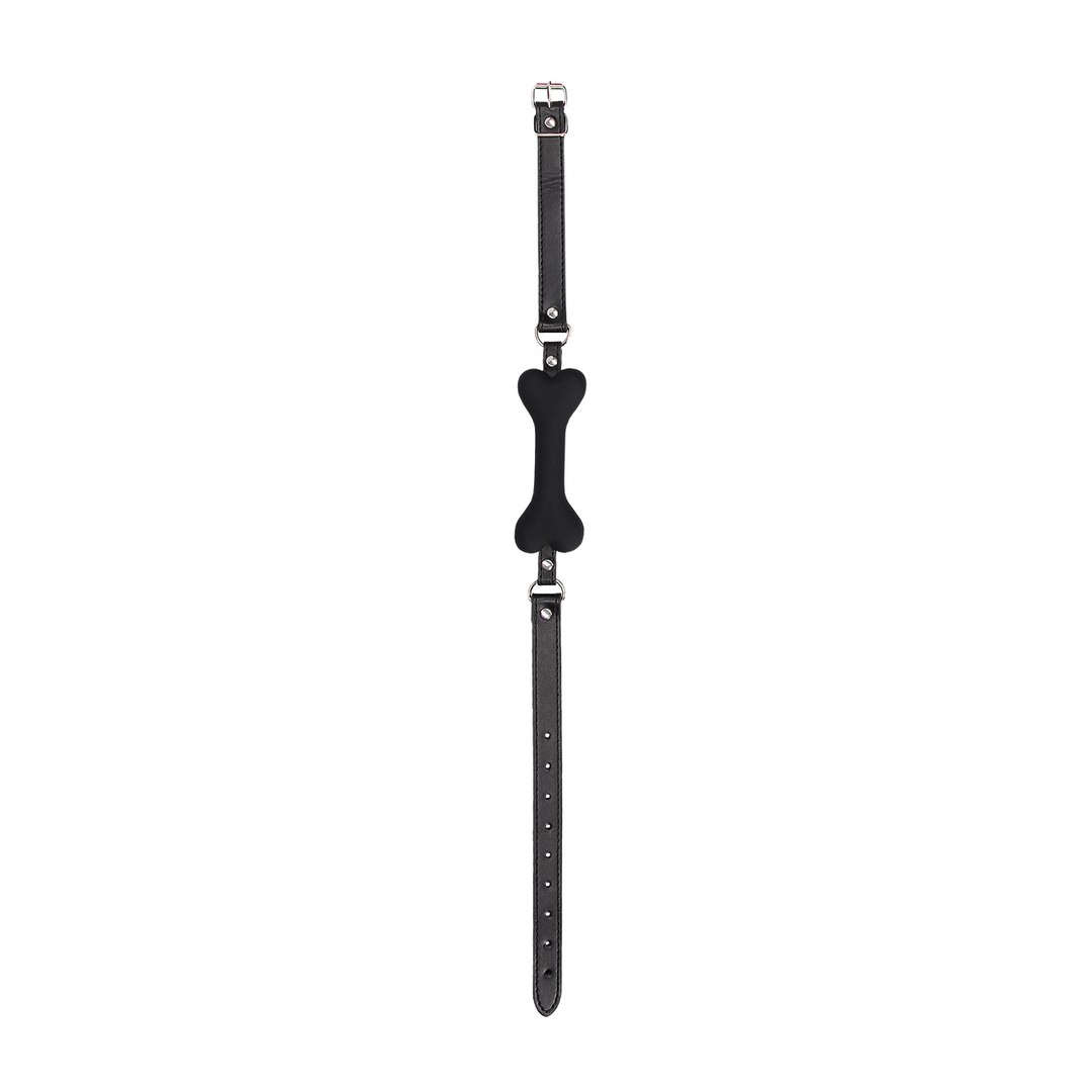 Knochenknebel Silikon Schwarz 12,2 x Ø 2 cm