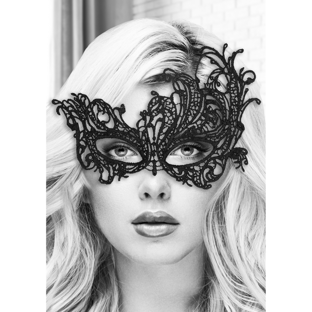 Spitzenmaske Royal Schwarz 23,5 cm