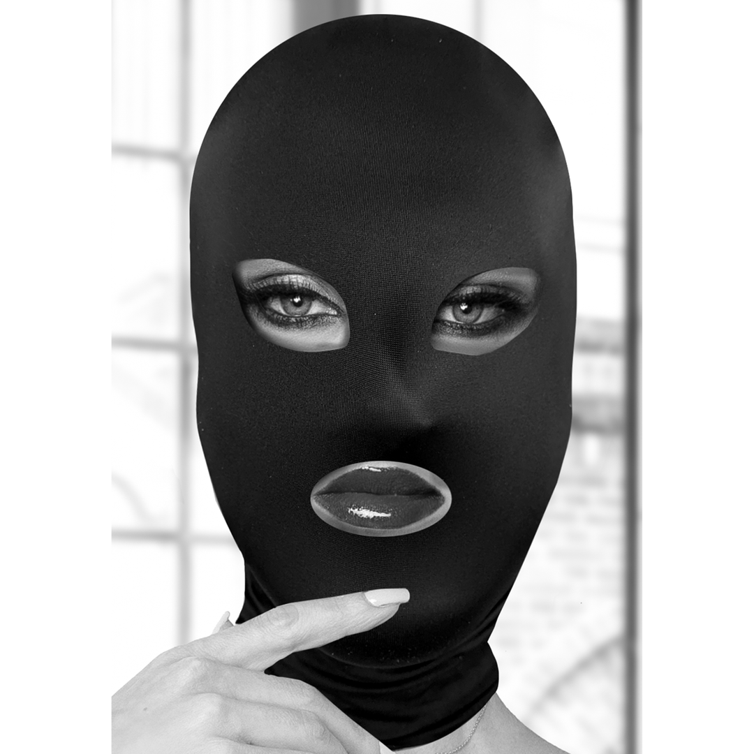 Maske Subversion Schwarz 39,5 cm Modell 2