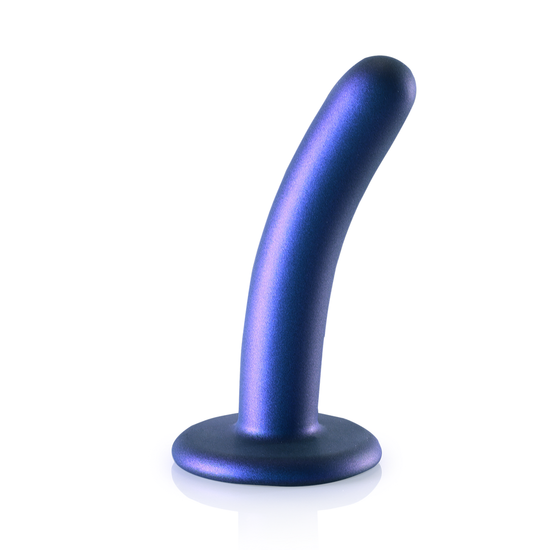 Dildo G-Punkt Silikon glatt Gun Metal