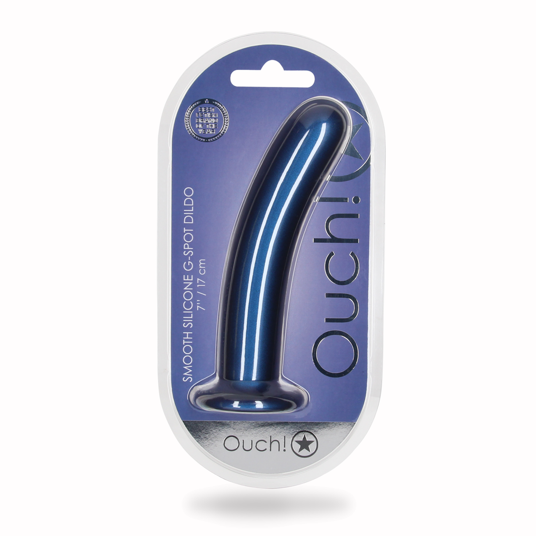 Dildo G-Punkt Silikon glatt Gun Metal Modell 3