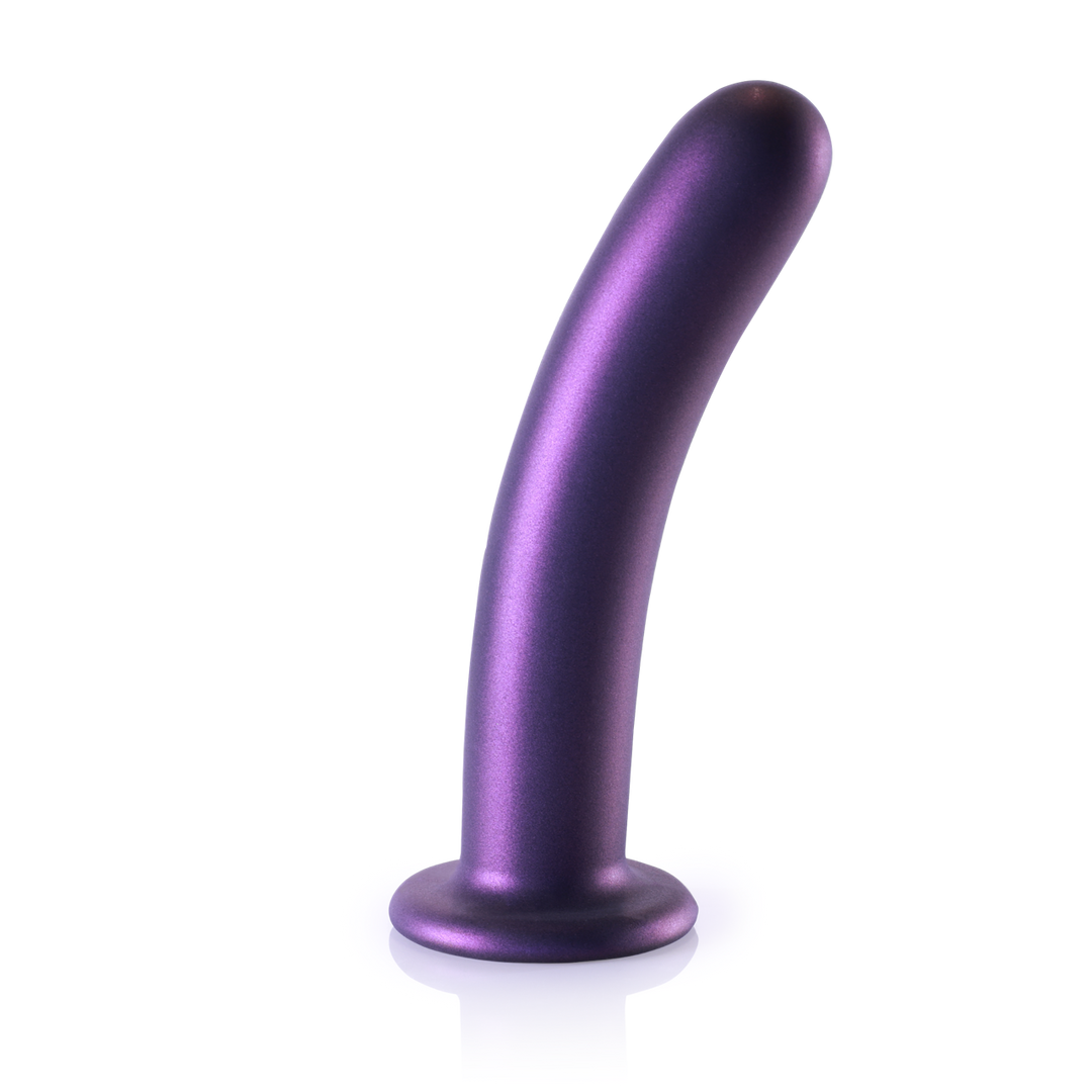 Dildo G-Punkt Silikon glatt Gun Metal Modell 3