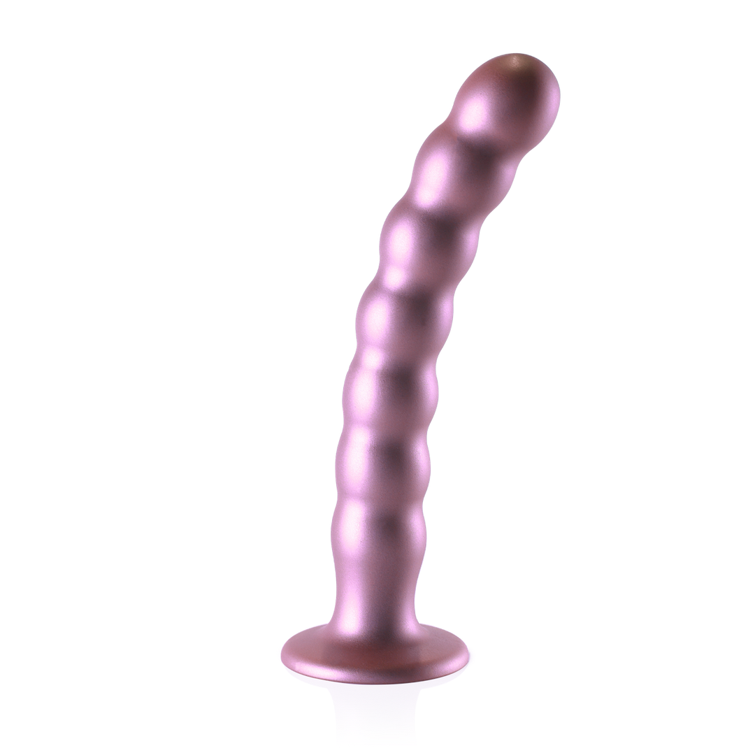 Dildo G-Punkt Silikon mit Perlen Gun Metal Modell 2 – Ansicht 21