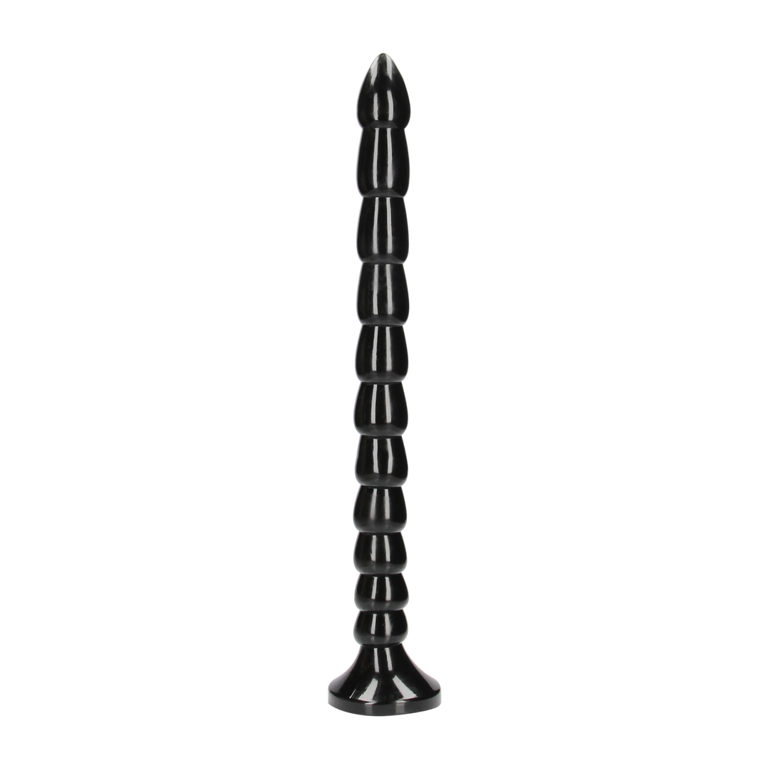 Dildo Anal Snake gestapelt Schwarz 40 x Ø 3,5 cm
