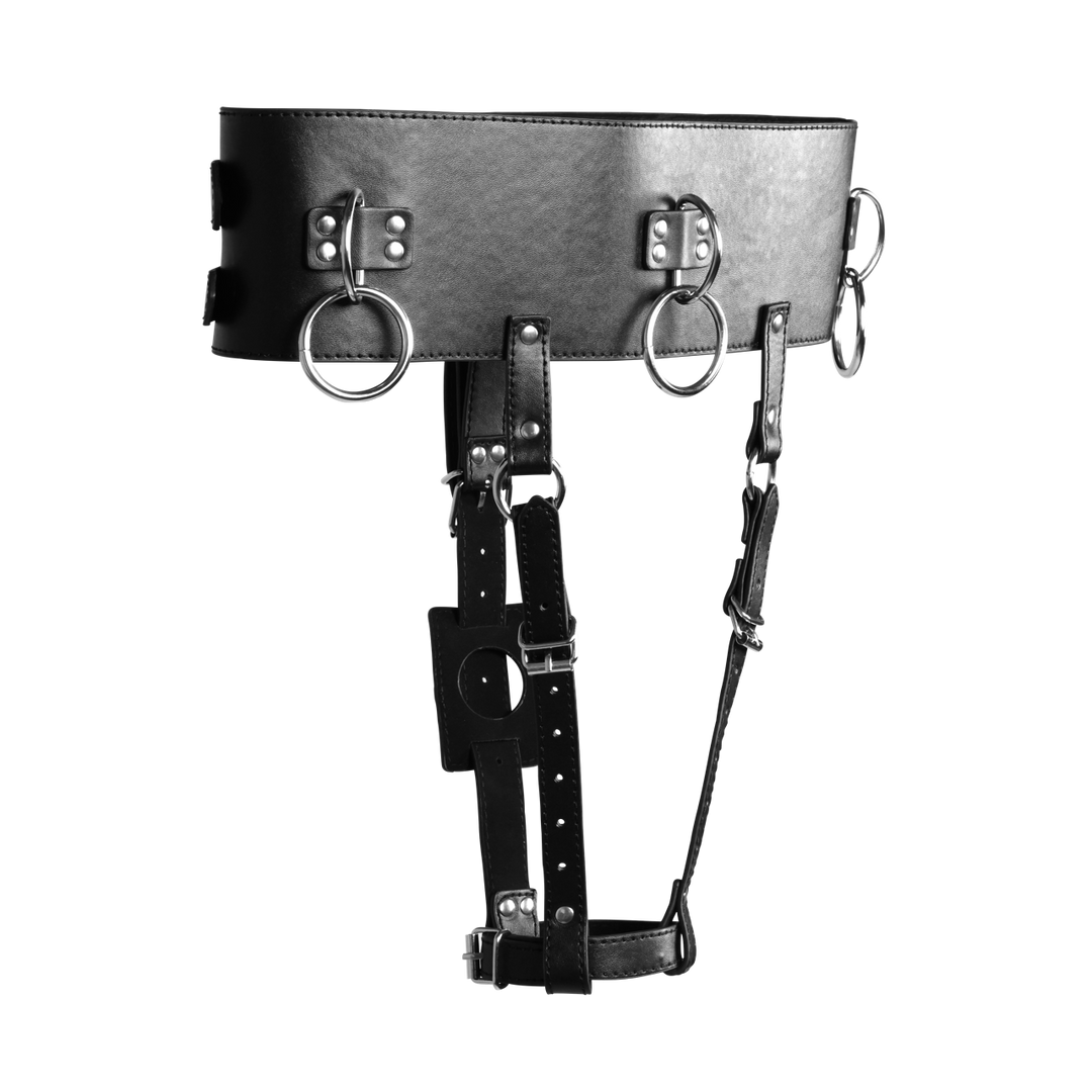 Gürtel mit Vibratorhalter Schwarz 104,5 cm