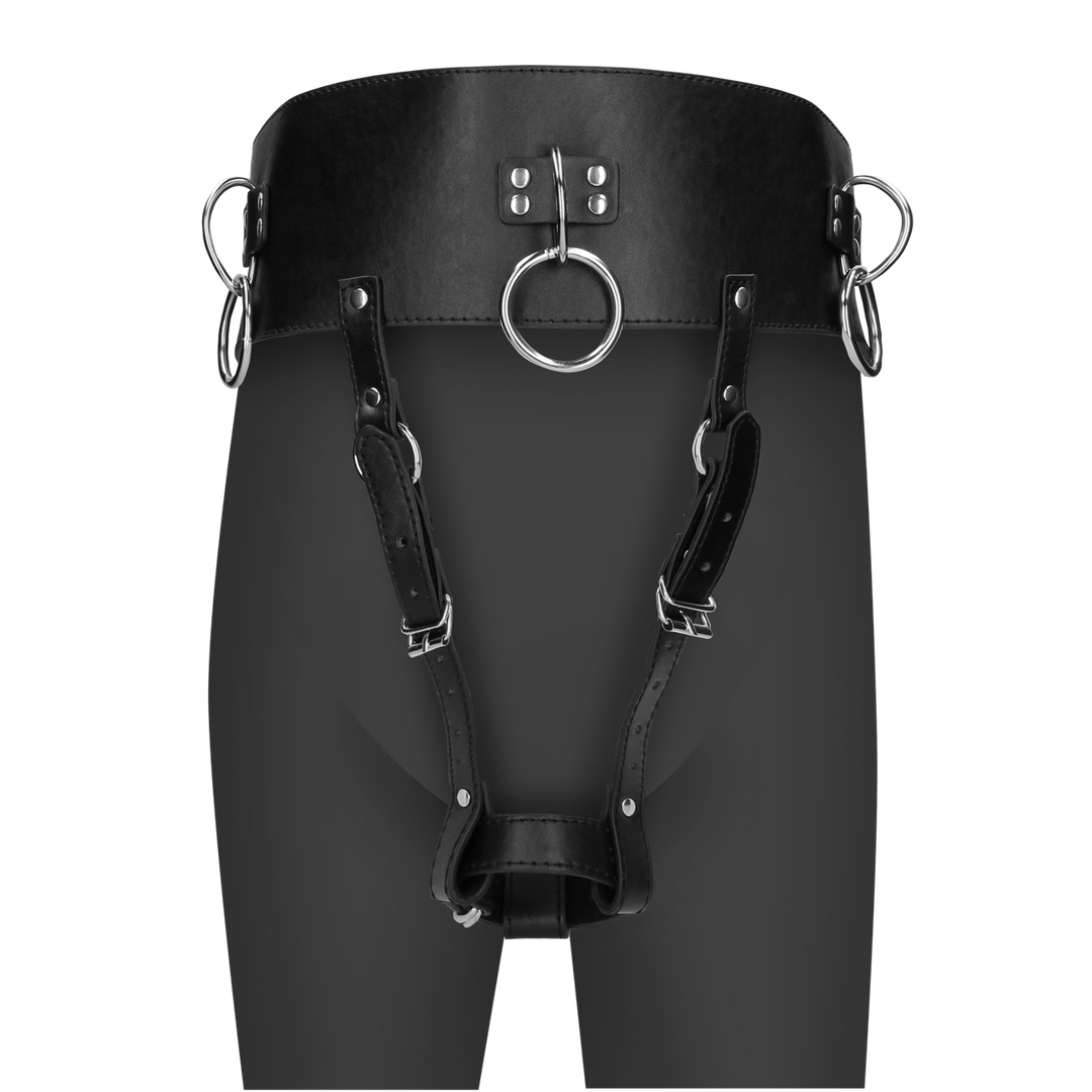 Gürtel mit Vibratorhalter Schwarz 104,5 cm
