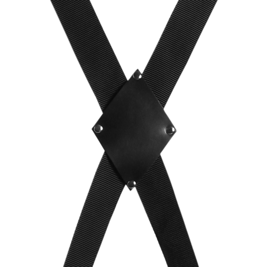 Bondage-Kreuz für die Tür Schwarz 266 cm
