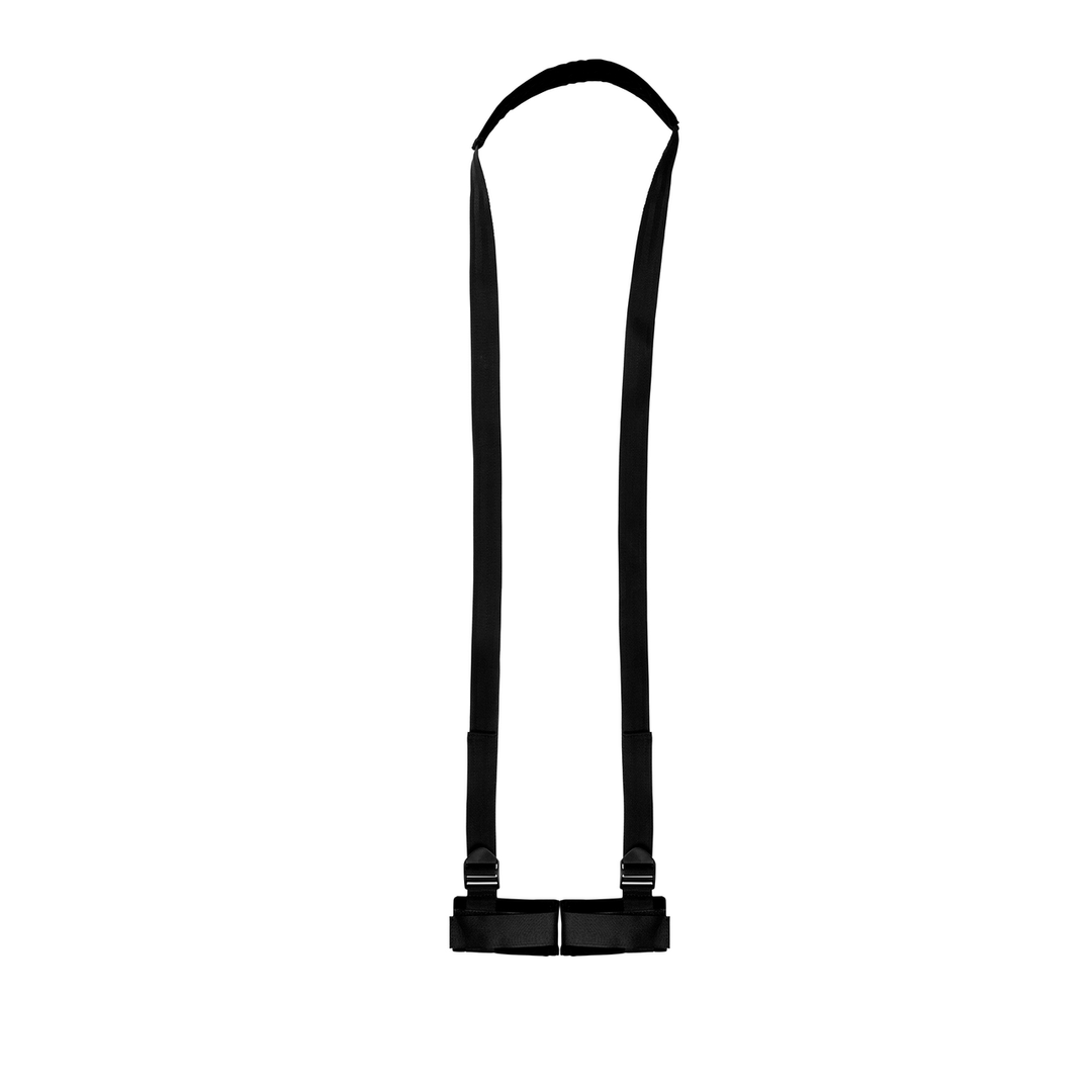 Fußfesseln gepolstert mit verstellbaren Riemen Schwarz 32 cm