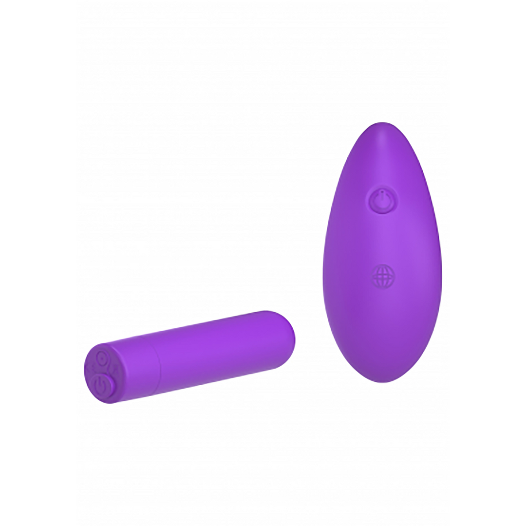 Vibro-Ei Bullet mit Akku und Fernbedienung Violett 6,4 x Ø 1,8 cm