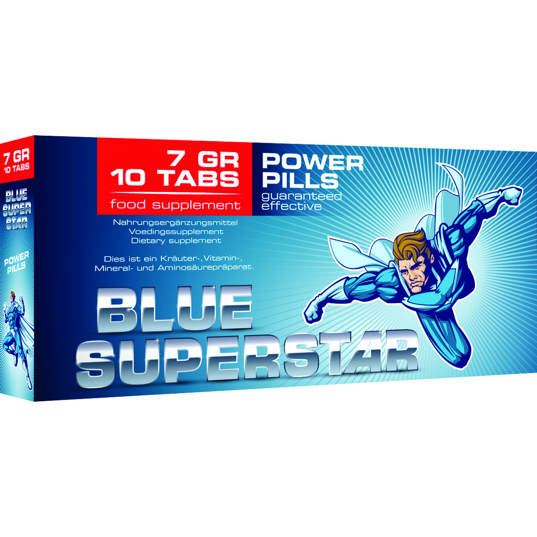 Nahrungsergänzung für den Mann Blue Superstar Kapseln