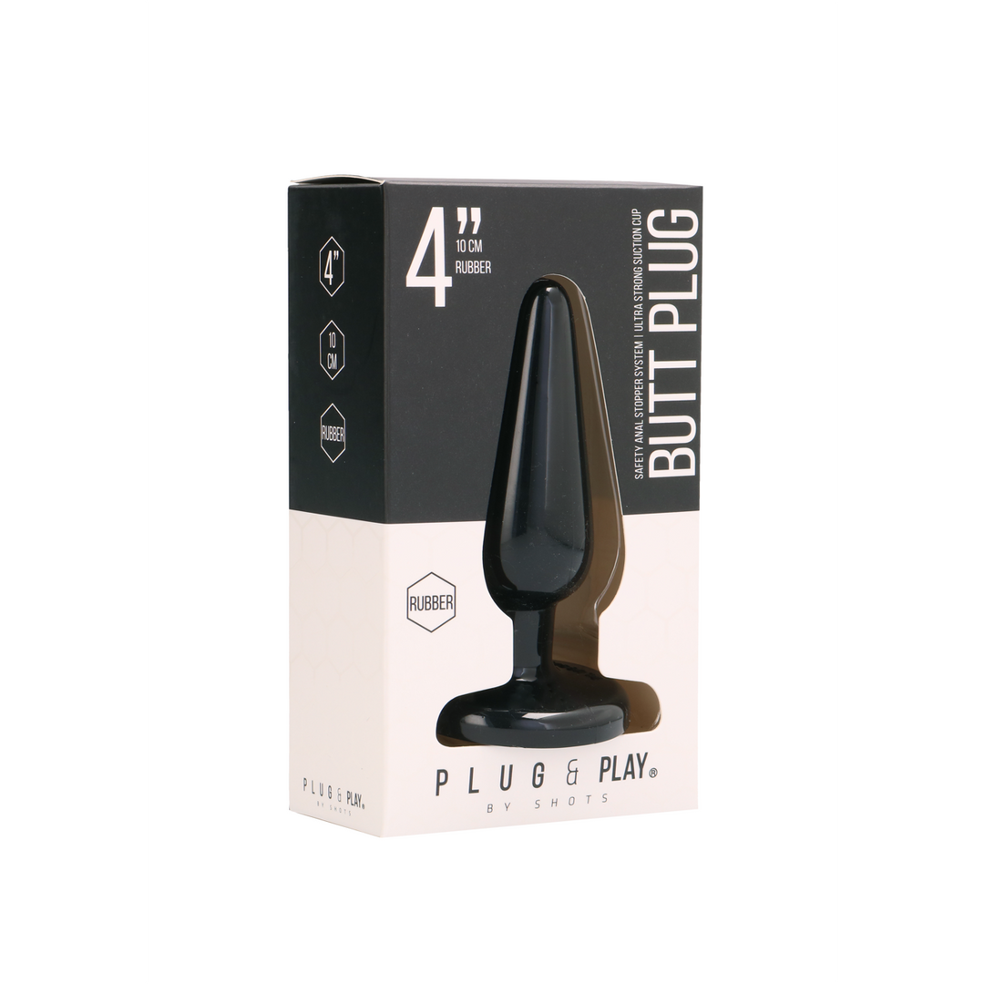 Analplug Basic Schwarz 10 x Ø 3,3 cm