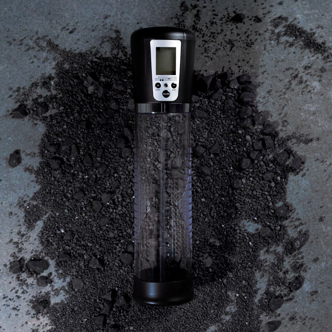 Penispumpe Premium automatisch mit Akku und LCD Durchsichtig 29 x Ø 6,5 cm
