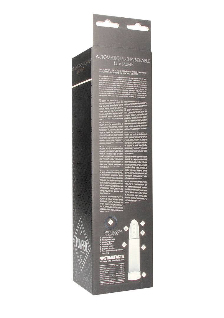 Penispumpe Luv automatisch mit Akku Schwarz 20 x Ø 7,5 cm