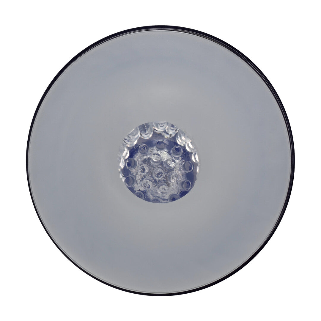 Masturbator Vortex mit Saug-, Rotations- und Stoßfunktion Metallisch Blau 17 x Ø 8,9 cm