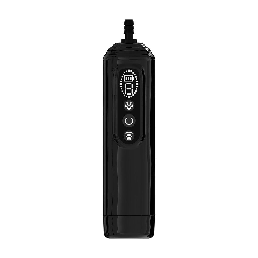 Vaginalpumpe Pumped automatisch mit Zunge und zwei Aufsätzen Schwarz – Ansicht 3