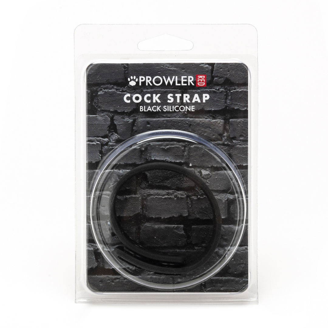 Penisriemen Silikon Schwarz 21 cm