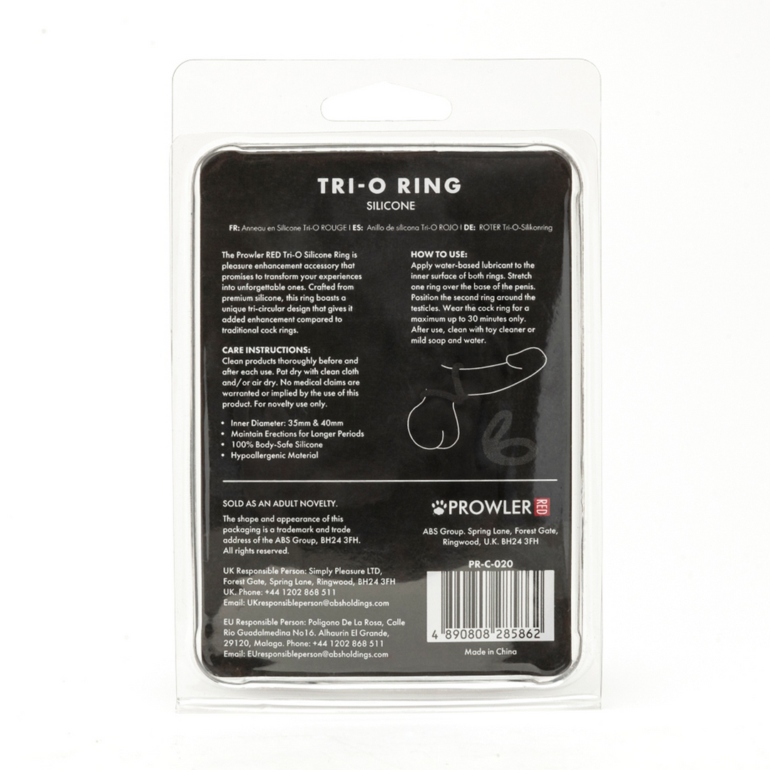 Penisring Tri-O Silikon Schwarz 15 cm