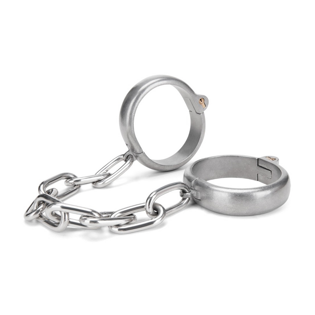 Handschellen schwer Silber 26 cm