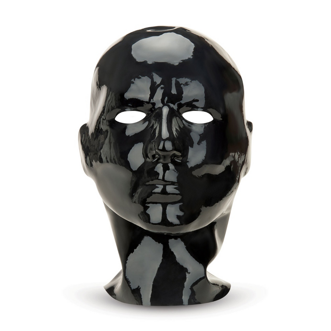 Latexhaube Schwarz 30 x Ø 58 cm