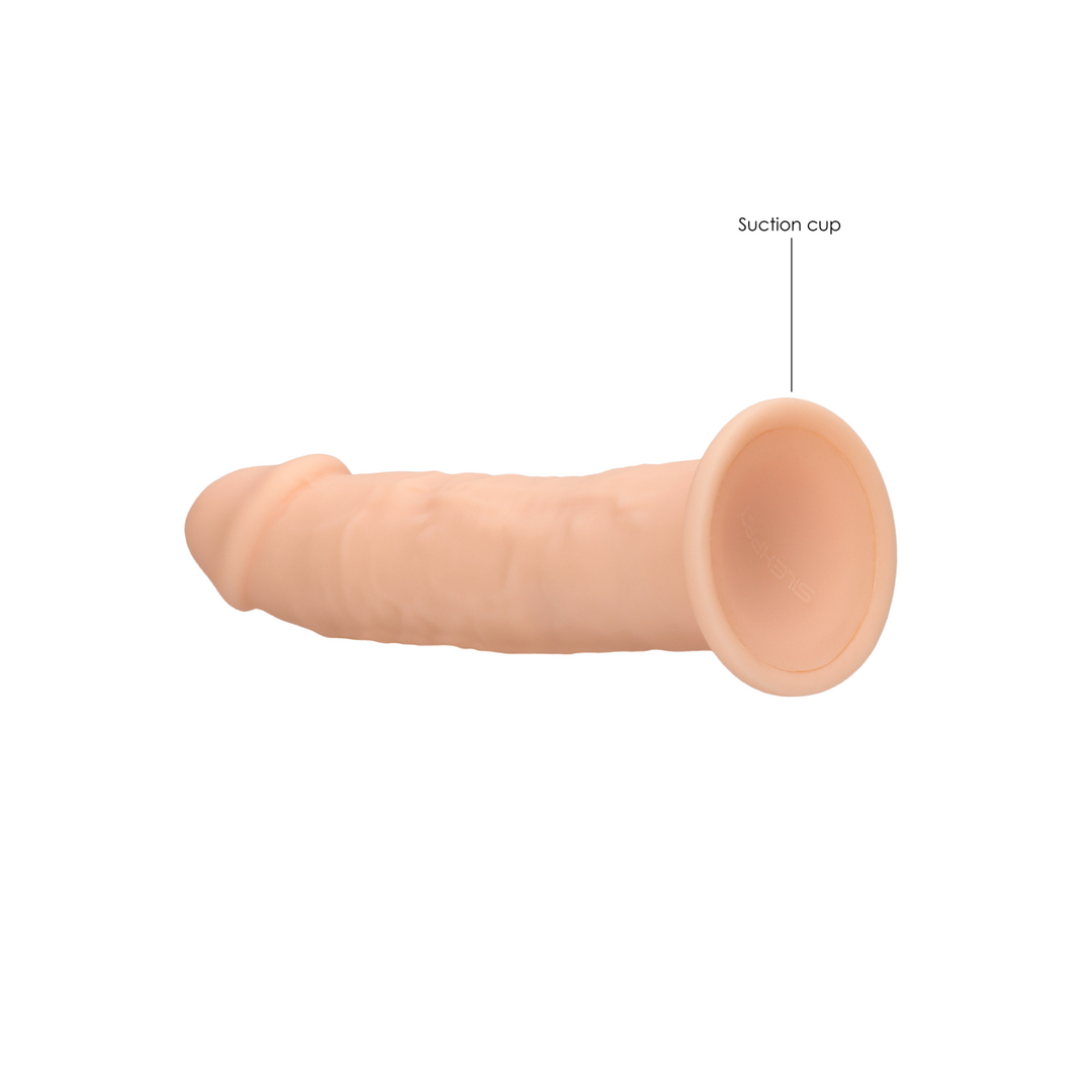 Dildo Silikon ohne Hoden Schwarz 15 x Ø 3,5 cm