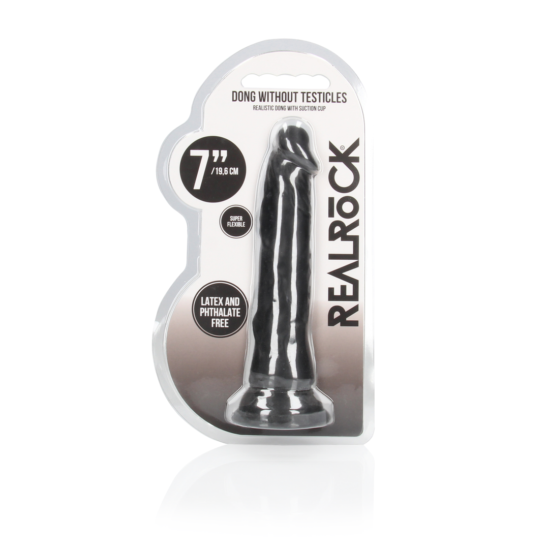 Dildo ohne Hoden Schwarz 17 x Ø 3,5 cm