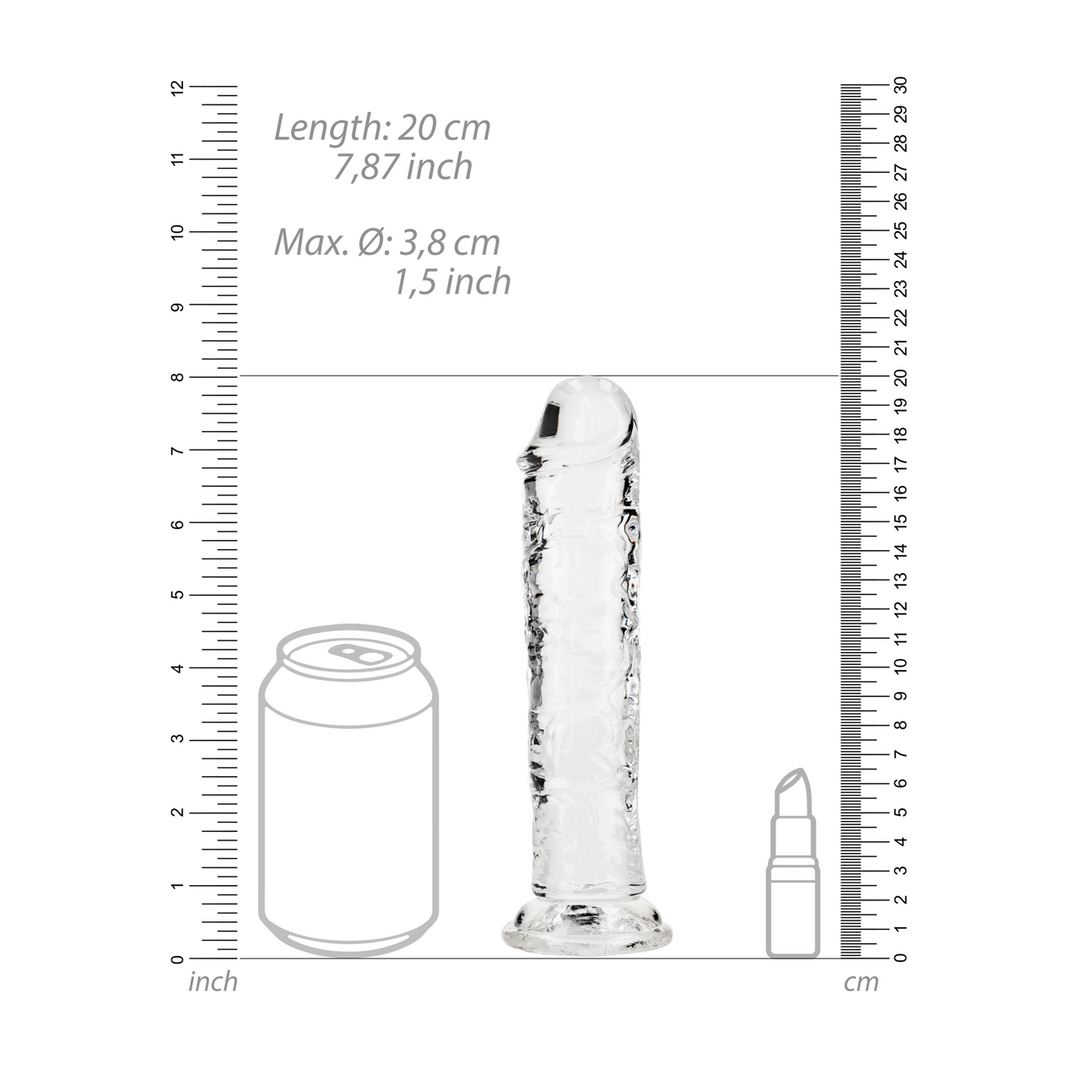 Realistischer Dildo gerade mit Saugfuß Pink 18 x Ø 3,8 cm