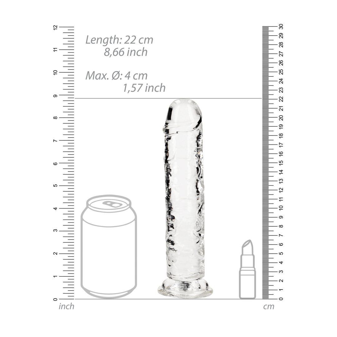 Realistischer Dildo gerade mit Saugfuß Pink 20 x Ø 4 cm