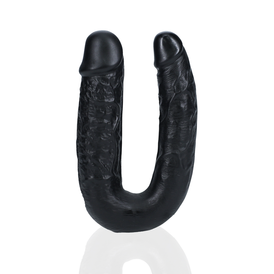 Doppeldildo U-förmig Schwarz 12,7 x Ø 3,2 cm