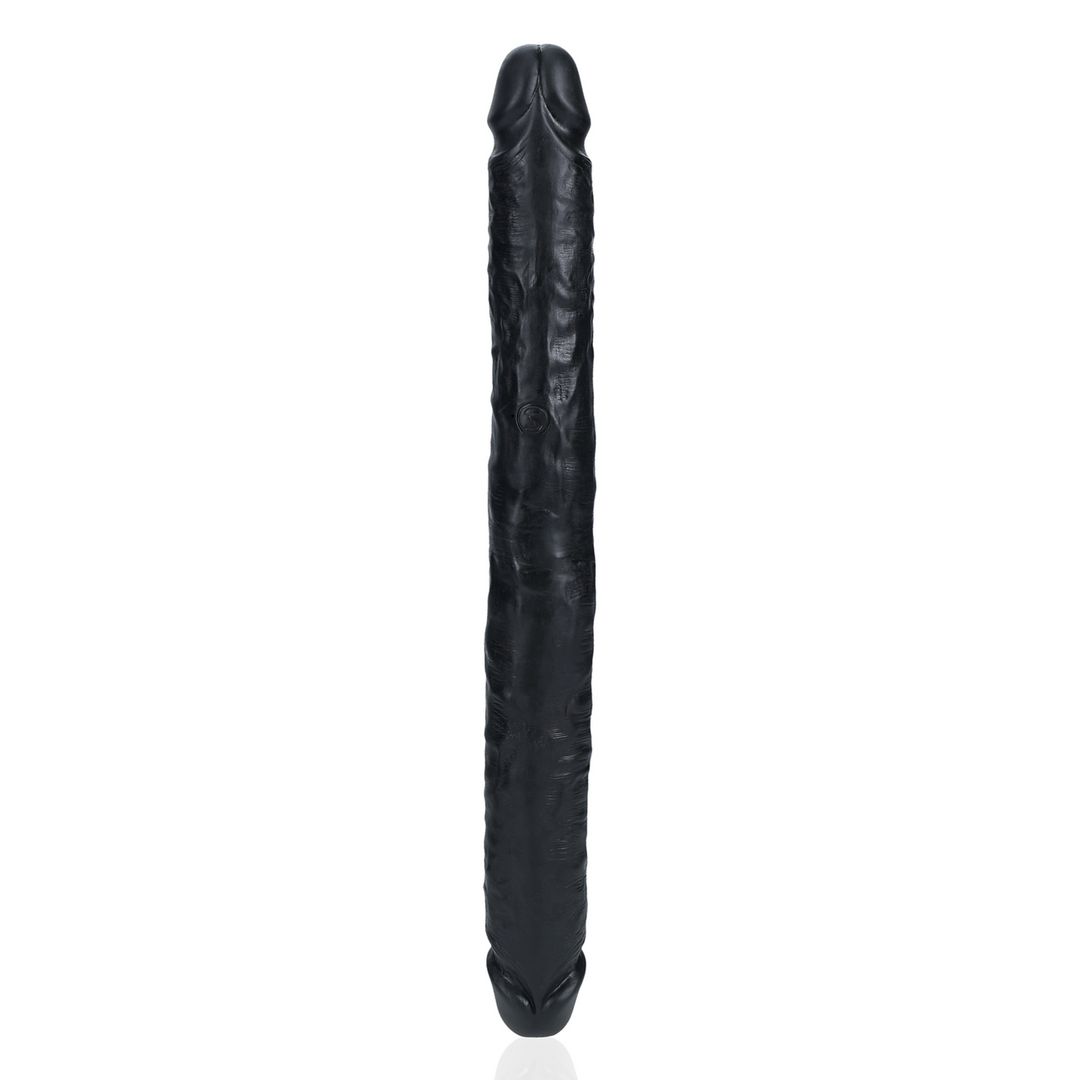 Dildo Slim doppelendig Schwarz 35,6 x Ø 3,8 cm