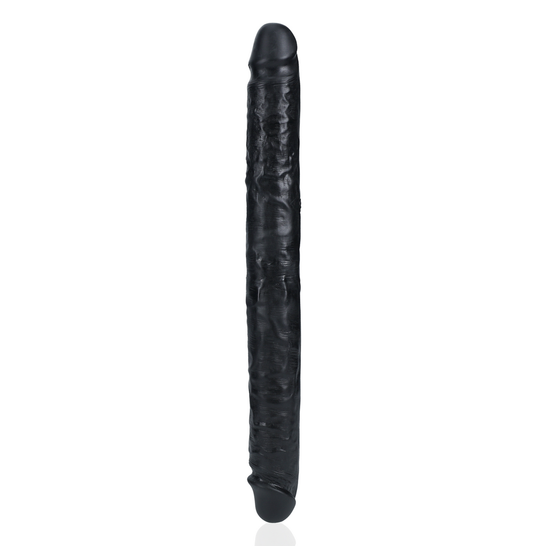 Dildo Slim doppelendig Schwarz 35,6 x Ø 3,8 cm