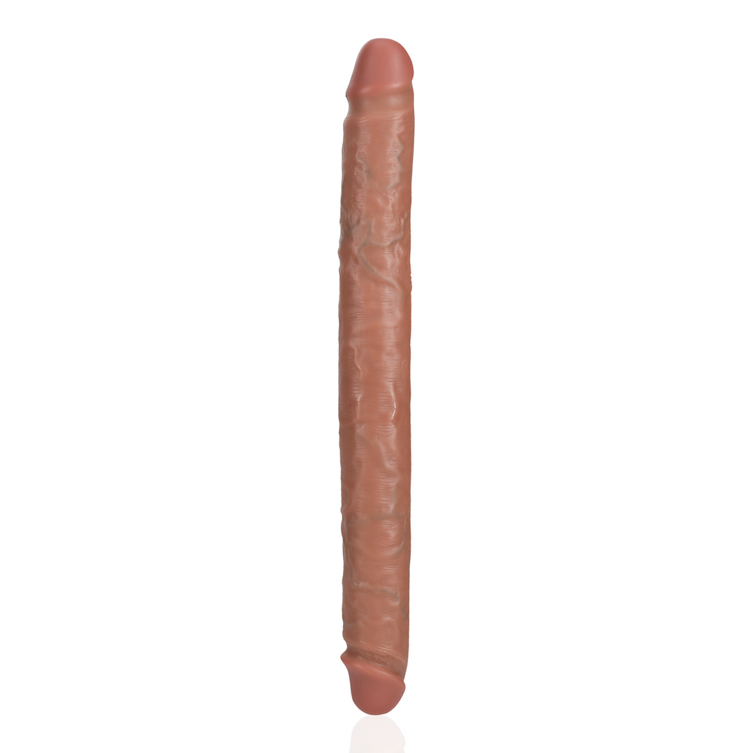 Dildo Slim doppelendig Schwarz 35,6 x Ø 3,8 cm