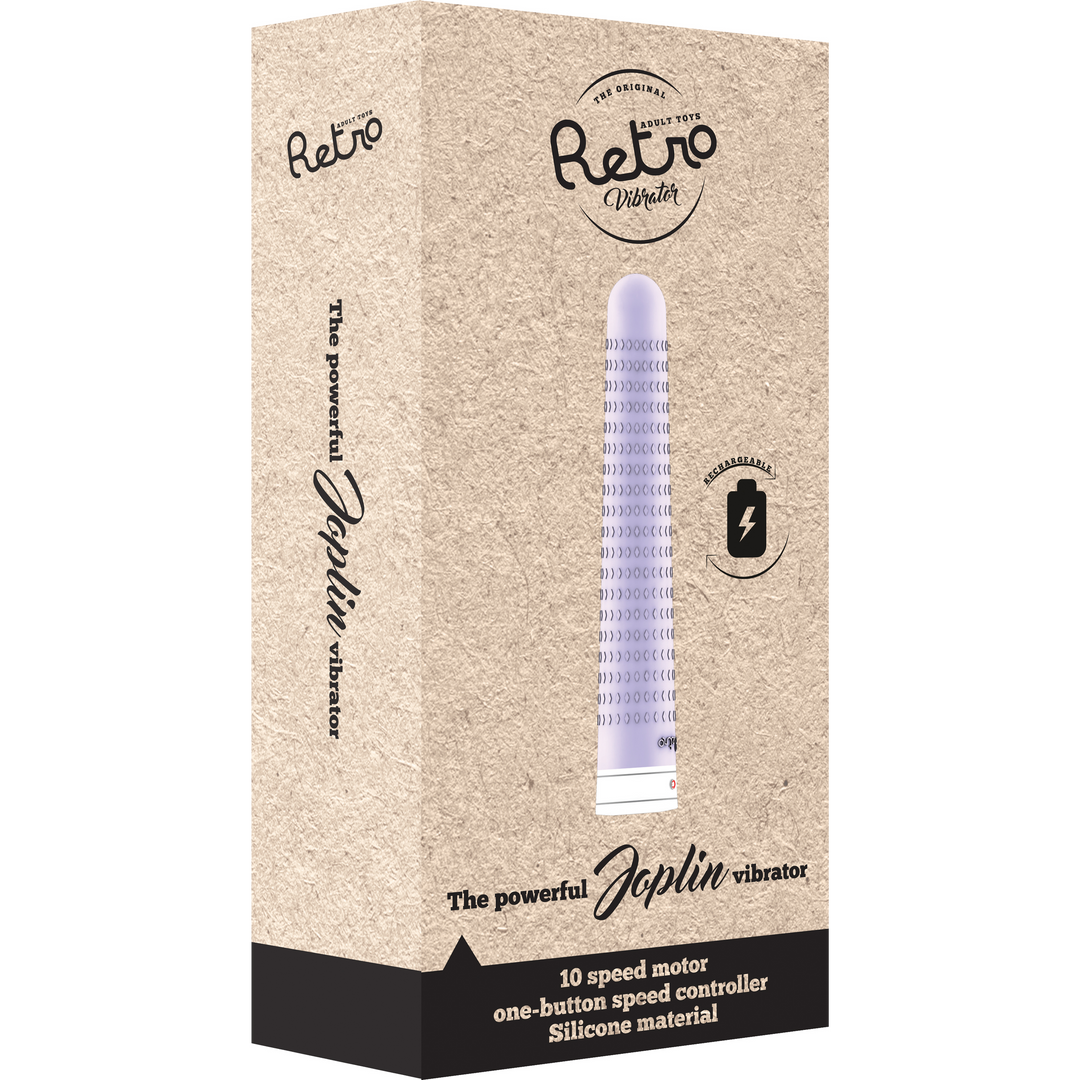Vibrator Joplin texturiert Violett 15,5 cm