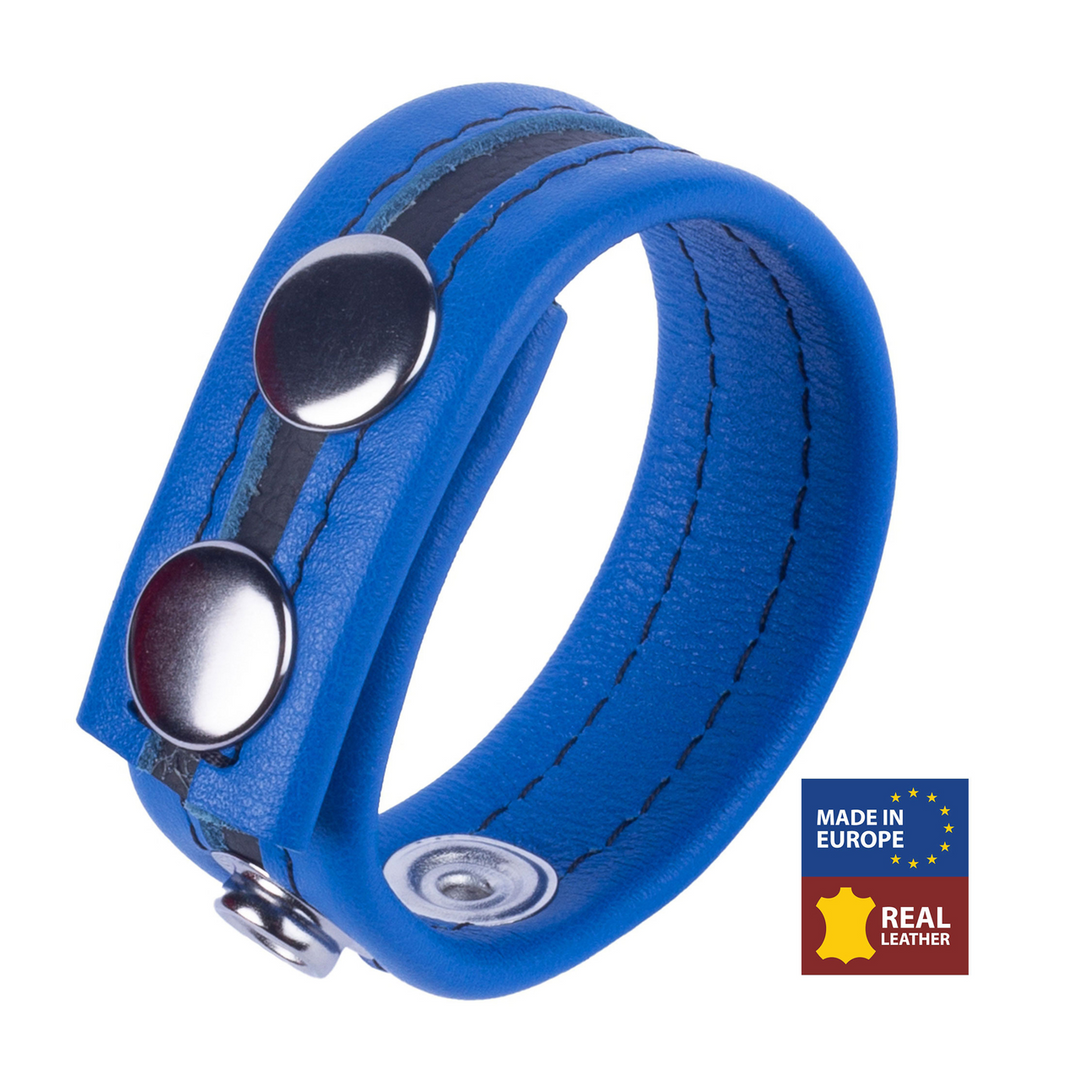 Penisring Tippy Leder Blau
