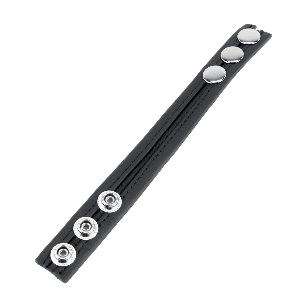 Penisring Leder verstellbar Schwarz
