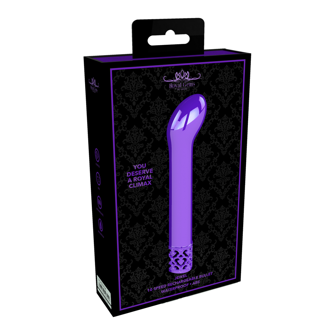 G-Punkt-Vibrator Juwel Violett 12 x Ø 1,8 cm