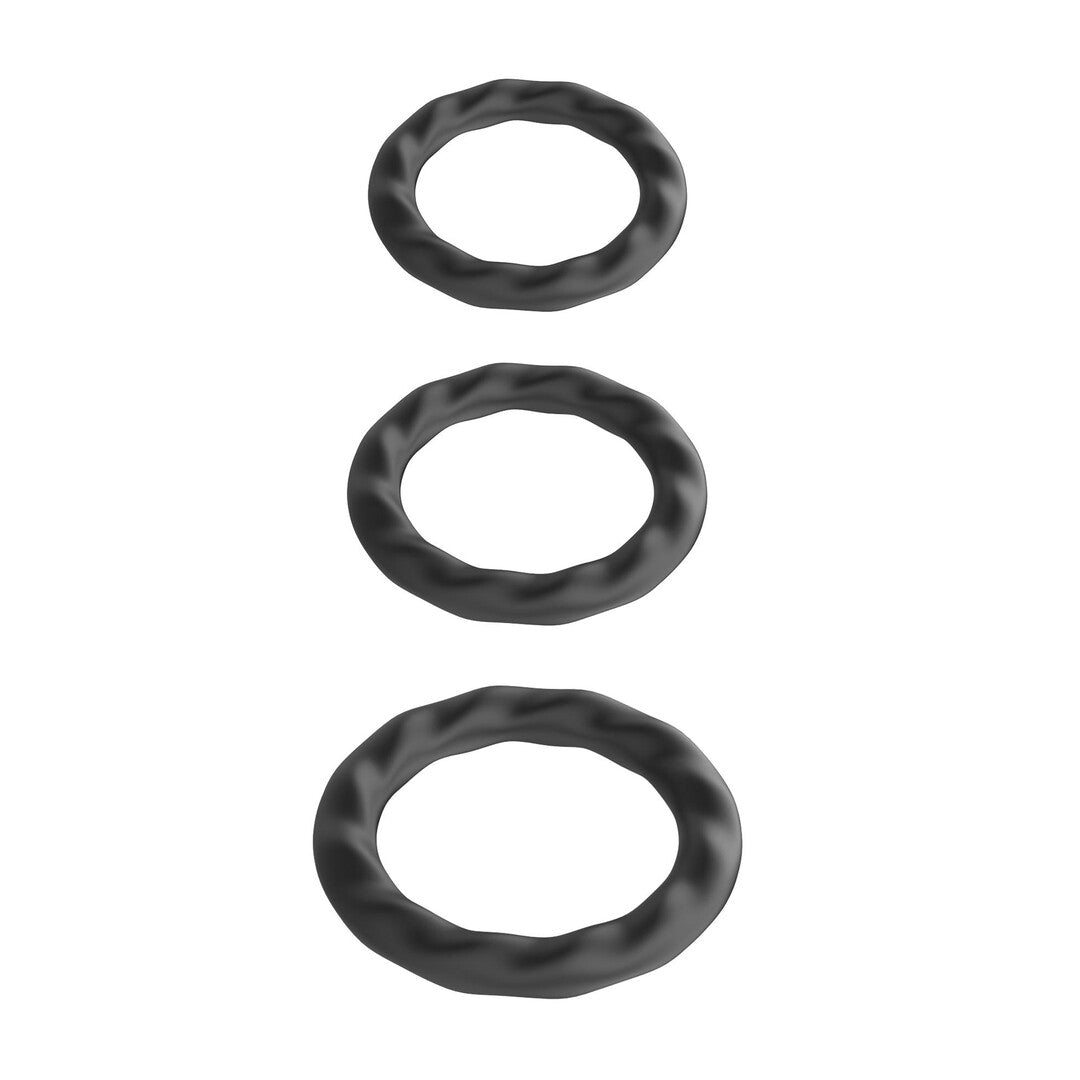 Penisring-Set SinsFactory dreiteilig Schwarz – Ansicht 4
