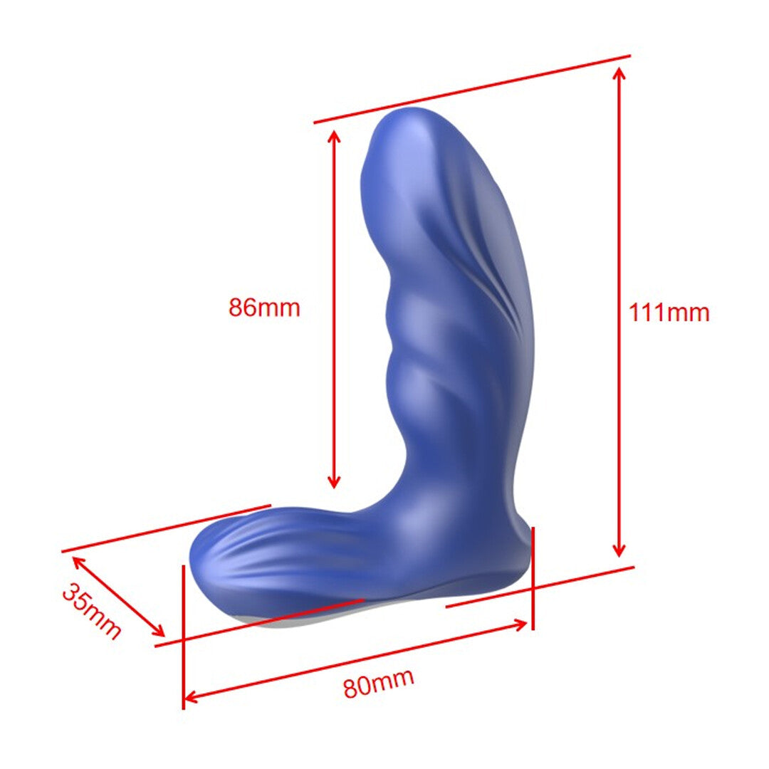 Prostata-Vibrator SinsFactory mit zwei Motoren Blau 11 x 2 cm – Ansicht 5