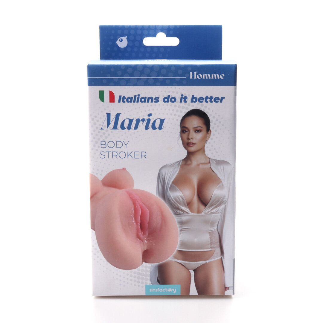 Masturbator SinsFactory Maria mit Brüsten und zwei Öffnungen Natur 15 x 10,5 cm – Ansicht 3