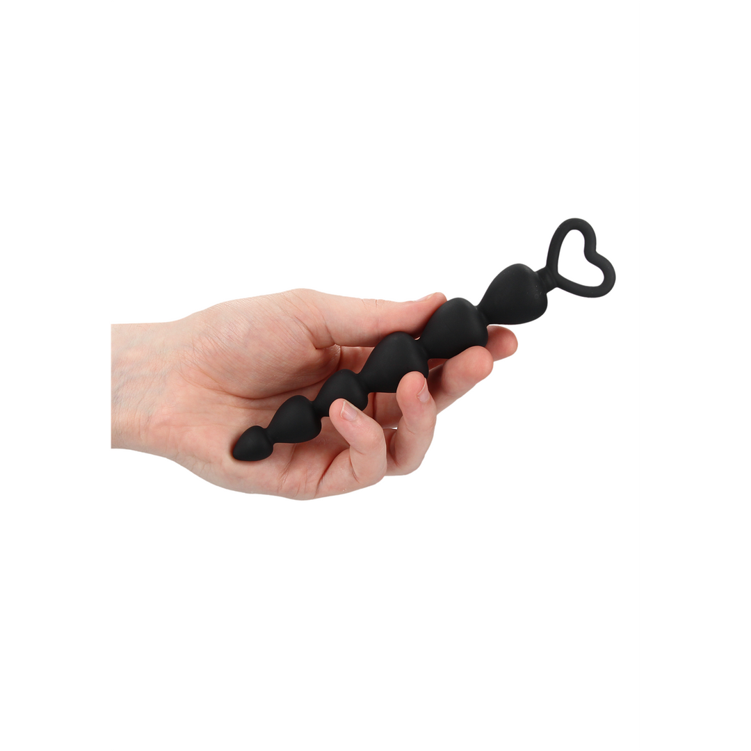 Analkette Silikon Schwarz 14,8 x Ø 2,5 cm