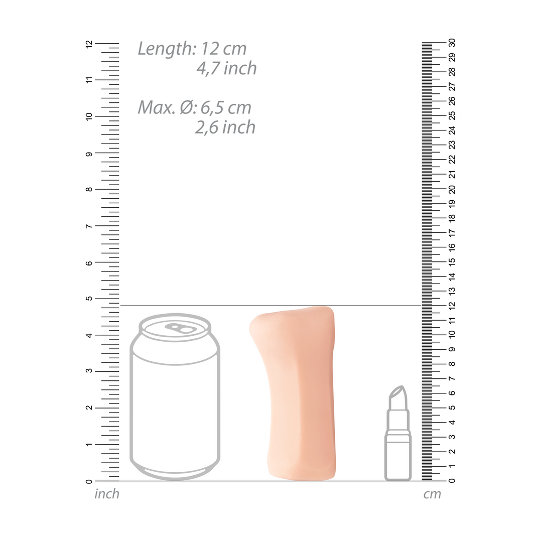 Masturbator selbstschmierend Anal Hautfarbe 12 x Ø 6,5 cm