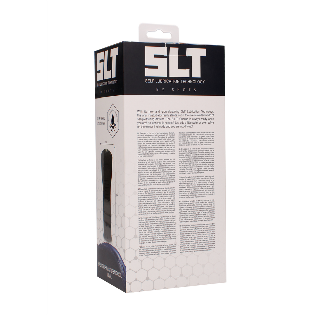 Masturbator selbstschmierend mit Griff XL Anal Hautfarbe 24 x Ø 10 cm