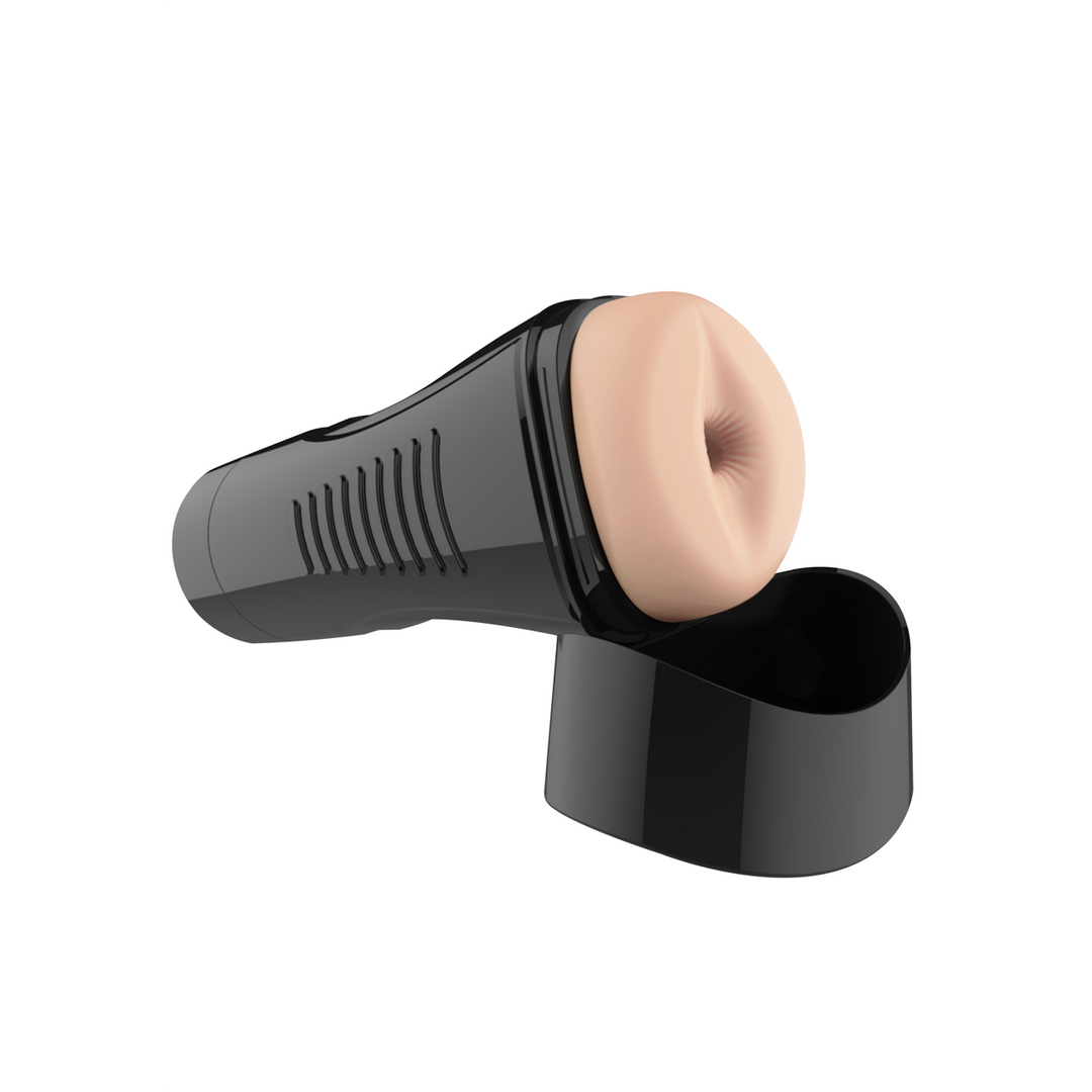 Masturbator selbstschmierend mit Griff XL Anal Hautfarbe 24 x Ø 10 cm