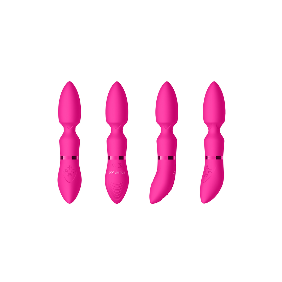 Vibrator Vergnügungsset #4 mit verschiedenen Aufsätzen Schwarz