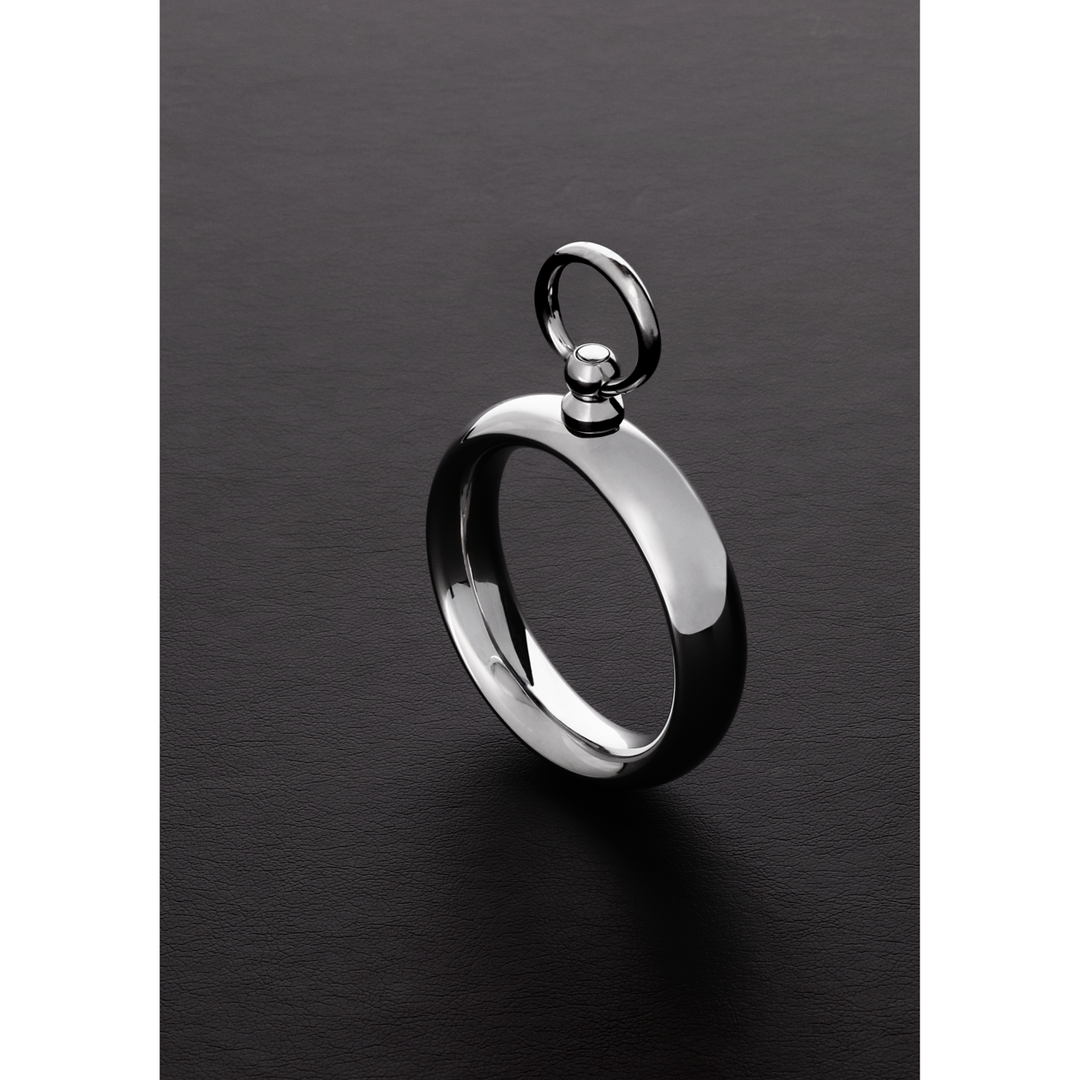 Penisring Donut mit O-Ring Silber 8,4 cm