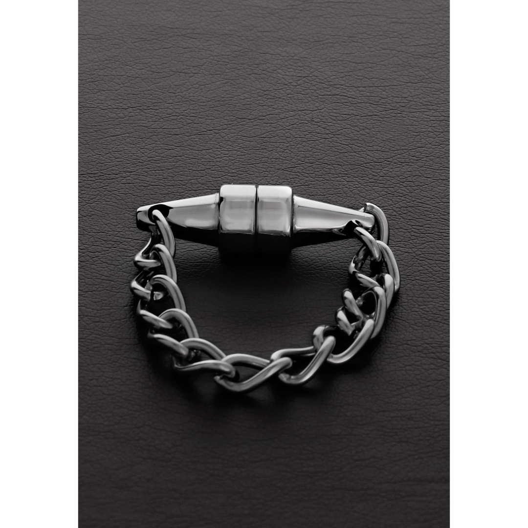 Nippelklemmen Mini magnetisch Silber 13,5 cm